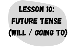 Lesson 10: Future Tense (Will / Going To)
